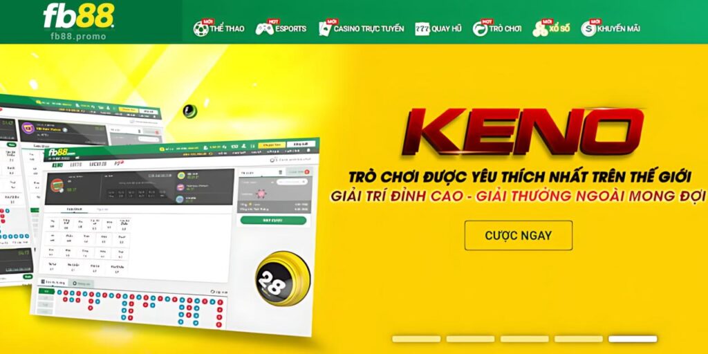 Cách Chơi Keno Tại FB88 - Tham Gia Tựa Game Xanh Chín Nhất 1 Trải nghiệm xổ số Keno tại FB88